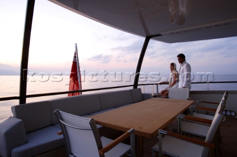 Onboard the superyacht Peri Quantum 29 cruising in Turkey