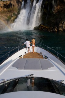 Onboard the superyacht Peri Quantum 29 cruising in Turkey