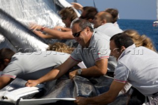 Les Voiles de St Tropez 2009 - onboard the Wally W130 helmed by Luca Bassani