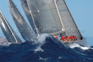 Maxi Yacht Rolex Cup 2009 is the best maxi sailing regatta in the calendar, featuring dramatic action and big sailing and racing boats on the blue water of Costa Smeralda