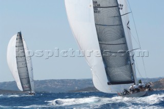 Maxi Yacht Rolex Cup 2009 is the best maxi sailing regatta in the calendar, featuring dramatic action and big sailing and racing boats on the blue water of Costa Smeralda