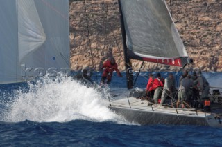 Maxi Yacht Rolex Cup 2009 is the best maxi sailing regatta in the calendar, featuring dramatic action and big sailing and racing boats on the blue water of Costa Smeralda