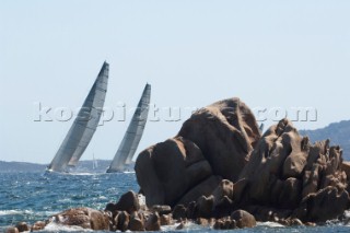 Maxi Yacht Rolex Cup 2009 is the best maxi sailing regatta in the calendar, featuring dramatic action and big sailing and racing boats on the blue water of Costa Smeralda