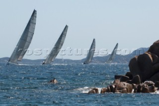 Maxi Yacht Rolex Cup 2009 is the best maxi sailing regatta in the calendar, featuring dramatic action and big sailing and racing boats on the blue water of Costa Smeralda