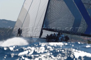 Maxi Yacht Rolex Cup 2009 is the best maxi sailing regatta in the calendar, featuring dramatic action and big sailing and racing boats on the blue water of Costa Smeralda