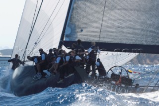 Maxi Yacht Rolex Cup 2009 is the best maxi sailing regatta in the calendar, featuring dramatic action and big sailing and racing boats on the blue water of Costa Smeralda