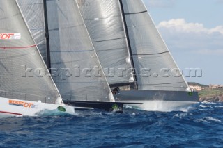 Maxi Yacht Rolex Cup 2009 is the best maxi sailing regatta in the calendar, featuring dramatic action and big sailing and racing boats on the blue water of Costa Smeralda