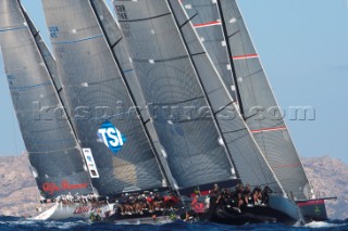 Maxi Yacht Rolex Cup 2009 is the best maxi sailing regatta in the calendar, featuring dramatic action and big sailing and racing boats on the blue water of Costa Smeralda