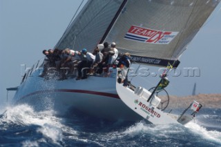 Maxi Yacht Rolex Cup 2009 is the best maxi sailing regatta in the calendar, featuring dramatic action and big sailing and racing boats on the blue water of Costa Smeralda