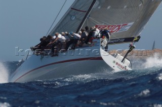 Maxi Yacht Rolex Cup 2009 is the best maxi sailing regatta in the calendar, featuring dramatic action and big sailing and racing boats on the blue water of Costa Smeralda