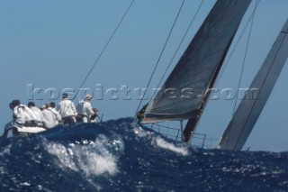 Maxi Yacht Rolex Cup 2009 is the best maxi sailing regatta in the calendar, featuring dramatic action and big sailing and racing boats on the blue water of Costa Smeralda