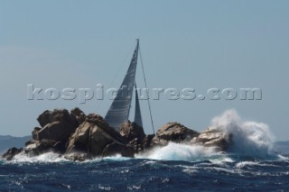 Maxi Yacht Rolex Cup 2009 is the best maxi sailing regatta in the calendar, featuring dramatic action and big sailing and racing boats on the blue water of Costa Smeralda