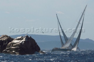 Maxi Yacht Rolex Cup 2009 is the best maxi sailing regatta in the calendar, featuring dramatic action and big sailing and racing boats on the blue water of Costa Smeralda