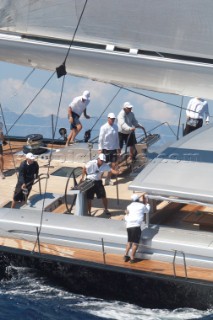 Maxi Yacht Rolex Cup 2009 is the best maxi sailing regatta in the calendar, featuring dramatic action and big sailing and racing boats on the blue water of Costa Smeralda