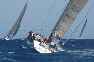 Maxi Yacht Rolex Cup 2009 is the best maxi sailing regatta in the calendar, featuring dramatic action and big sailing and racing boats on the blue water of Costa Smeralda