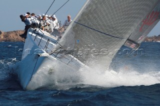 Maxi Yacht Rolex Cup 2009 is the best maxi sailing regatta in the calendar, featuring dramatic action and big sailing and racing boats on the blue water of Costa Smeralda