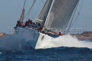 Maxi Yacht Rolex Cup 2009 is the best maxi sailing regatta in the calendar, featuring dramatic action and big sailing and racing boats on the blue water of Costa Smeralda