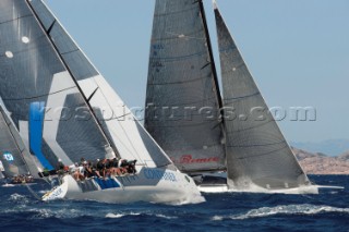 Maxi Yacht Rolex Cup 2009 is the best maxi sailing regatta in the calendar, featuring dramatic action and big sailing and racing boats on the blue water of Costa Smeralda