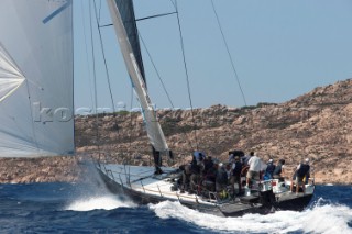 Maxi Yacht Rolex Cup 2009 is the best maxi sailing regatta in the calendar, featuring dramatic action and big sailing and racing boats on the blue water of Costa Smeralda