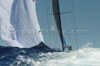 Maxi Yacht Rolex Cup 2009 is the best maxi sailing regatta in the calendar, featuring dramatic action and big sailing and racing boats on the blue water of Costa Smeralda