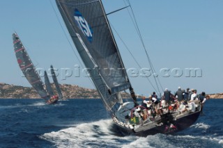 Maxi Yacht Rolex Cup 2009 is the best maxi sailing regatta in the calendar, featuring dramatic action and big sailing and racing boats on the blue water of Costa Smeralda