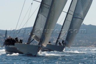 Maxi Yacht Rolex Cup 2009 is the best maxi sailing regatta in the calendar, featuring dramatic action and big sailing and racing boats on the blue water of Costa Smeralda