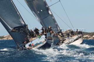 Maxi Yacht Rolex Cup 2009 is the best maxi sailing regatta in the calendar, featuring dramatic action and big sailing and racing boats on the blue water of Costa Smeralda