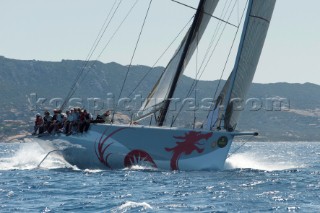 Maxi Yacht Rolex Cup 2009 is the best maxi sailing regatta in the calendar, featuring dramatic action and big sailing and racing boats on the blue water of Costa Smeralda