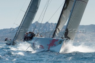 Maxi Yacht Rolex Cup 2009 is the best maxi sailing regatta in the calendar, featuring dramatic action and big sailing and racing boats on the blue water of Costa Smeralda