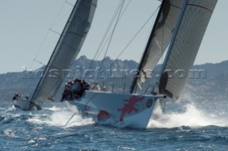 Maxi Yacht Rolex Cup 2009 is the best maxi sailing regatta in the calendar, featuring dramatic action and big sailing and racing boats on the blue water of Costa Smeralda