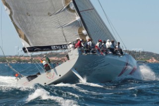 Maxi Yacht Rolex Cup 2009 is the best maxi sailing regatta in the calendar, featuring dramatic action and big sailing and racing boats on the blue water of Costa Smeralda