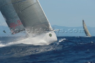 Maxi Yacht Rolex Cup 2009 is the best maxi sailing regatta in the calendar, featuring dramatic action and big sailing and racing boats on the blue water of Costa Smeralda