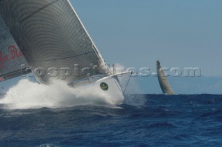 Maxi Yacht Rolex Cup 2009 is the best maxi sailing regatta in the calendar, featuring dramatic action and big sailing and racing boats on the blue water of Costa Smeralda