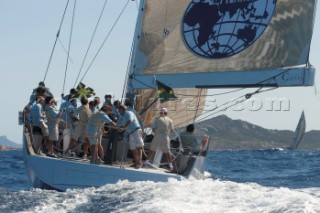 Maxi Yacht Rolex Cup 2009 is the best maxi sailing regatta in the calendar, featuring dramatic action and big sailing and racing boats on the blue water of Costa Smeralda