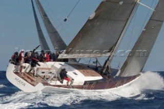 Maxi Yacht Rolex Cup 2009 is the best maxi sailing regatta in the calendar, featuring dramatic action and big sailing and racing boats on the blue water of Costa Smeralda