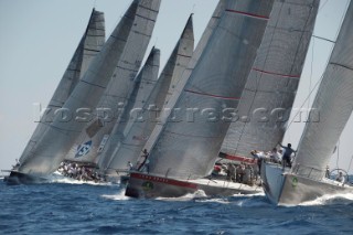 Maxi Yacht Rolex Cup 2009 is the best maxi sailing regatta in the calendar, featuring dramatic action and big sailing and racing boats on the blue water of Costa Smeralda