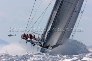 Maxi Yacht Rolex Cup 2009 is the best maxi sailing regatta in the calendar, featuring dramatic action and big sailing and racing boats on the blue water of Costa Smeralda