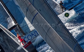 Maxi Yacht Rolex Cup 2009 CONTAINER, Sail n: GER 6065, Nation: GER, Owner: Schuetz GmbH & Co. KGaA, Model: STP65LUNA ROSSA, Sail n: ITA 4599, Nation: ITA, Owner: Maestrale Holding srl, Model: STP65