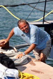 MAXI YACHT ROLEX CUP 2009. Porto Cervo - Sardinia - Italy  7-12 september 2009. Vasco Vascotto after the win - ROMA