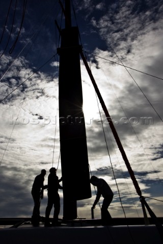 Valencia 2910 Alinghi5 33rd Americas Cup Alinghi 5 dock side