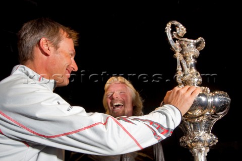 Valencia 21110 Alinghi5 33rd Americas Cup Americas Cup trophy Ernesto Bertarelli Richard Branson