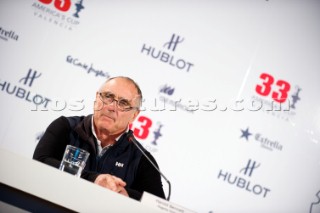 VALENCIA, SPAIN: Americas Cup Press conference with regatta director Harold Bennett