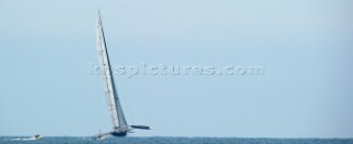 Race 2 BMW Oracle winning the 33rd Americas Cup in Valencia, Spain