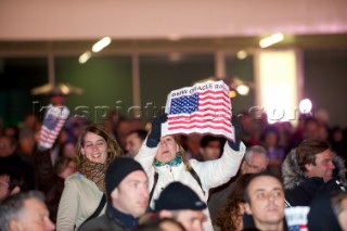 FEBRUARY 14TH 2010, VALENCIA, SPAIN: BMW Oracle, Prize Giving Ceremony of the 33rd Americas Cup in Valencia, Spain