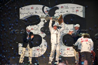 FEBRUARY 14TH 2010, VALENCIA, SPAIN: BMW Oracle, Prize Giving Ceremony of the 33rd Americas Cup in Valencia, Spain