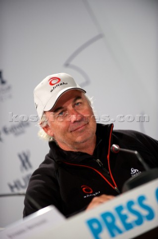 FEBRUARY 14TH 2010 VALENCIA SPAIN Alinghi press conference with Brad Butterworth at the 33rd America