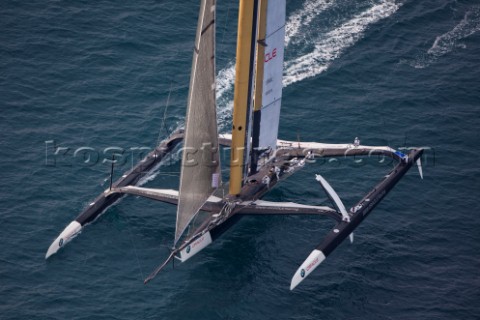 Valencia 21410 Alinghi5 33rd Americas Cup Day 7  Race 2 GGYC wins the 33rd Americas Cup Match USA17 