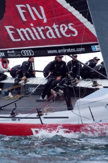 Emirates Team New Zealand in race five of the Trophy of Portugal MedCup Regatta. 13/5/2010