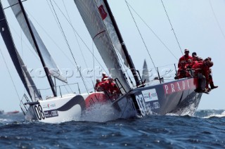 Luna Rossa (ITA) and Matador (ARG), race five of the Trophy of Portugal MedCup Regatta.