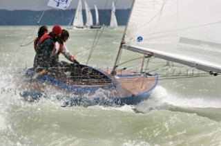 Yachts sailing and the one design Dragon European Championships 2010, Hungary.